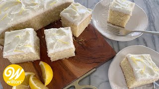 Easy Lemon Cake Recipe  Wilton [upl. by Dnar]