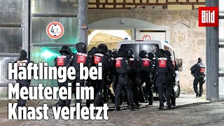 Gefängnismeuterei Polizei stürmt Knast in Thüringen  JVA Untermaßfeld [upl. by Swann699]