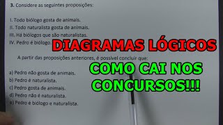 DIAGRAMAS LÓGICOS  COMO CAI NOS CONCURSOS [upl. by Nairam]