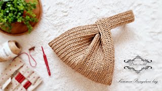 봉다리 가방 뜨는 방법 Crochet Bongdari bag [upl. by Huntington773]