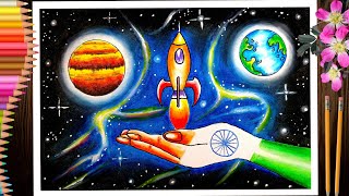 national science day drawingscience day poster drawingchandra dinam drawingscience drawing [upl. by Naloj]