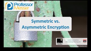 Symmetric vs Asymmetric Encryption  CompTIA Security SY0401 61 [upl. by Nahtanoy75]