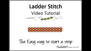 How to bead  ladder stitch [upl. by Ney]