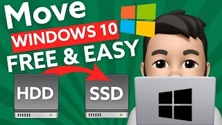 How to Move Windows 10 from HDD to SSD Quick Easy Tutorial [upl. by Prima]