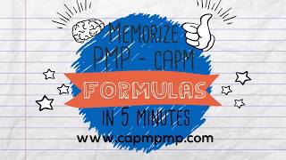 Memorize the PMP and CAPM Formulas in 5 minutes [upl. by Lerner476]