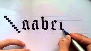 gothic calligraphy for beginners 1 [upl. by Stamata955]