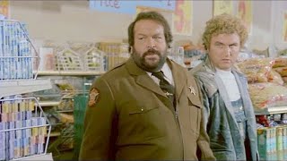 Bud Spencer 🎬 Sceriffo ⭐ Botte al Supermercato 😄😄😄 [upl. by Adlen]