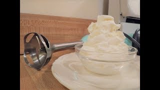 How to Make Whipped Cream with an Immersion Blender [upl. by Urian]