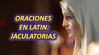 Oraciones en Latín Jaculatorias del Rosario LatínEspañol [upl. by Docile]