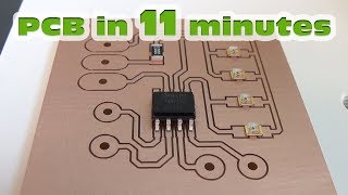 PCB making PCB prototyping quickly and easy  STEP by STEP [upl. by Yroffej828]