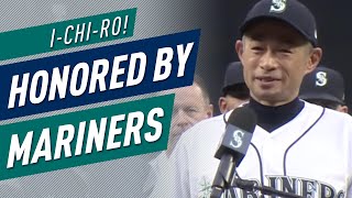 Ichiro Honored by Mariners Gives Speech to Fans [upl. by Deni950]