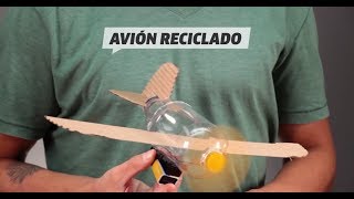 Cómo hacer un avión reciclado [upl. by Htiduj]