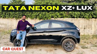 2023 Tata Nexon XZ LUX Walkaround  Dark Edition  Car Quest [upl. by Tama]