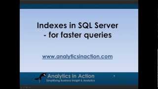 Indexes in SQL Server  making queries run faster [upl. by Hamnet317]