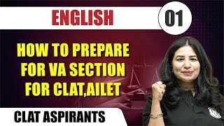 English 01  How To Prepare for VA Section For CLAT AILET  CLAT [upl. by Maurili937]